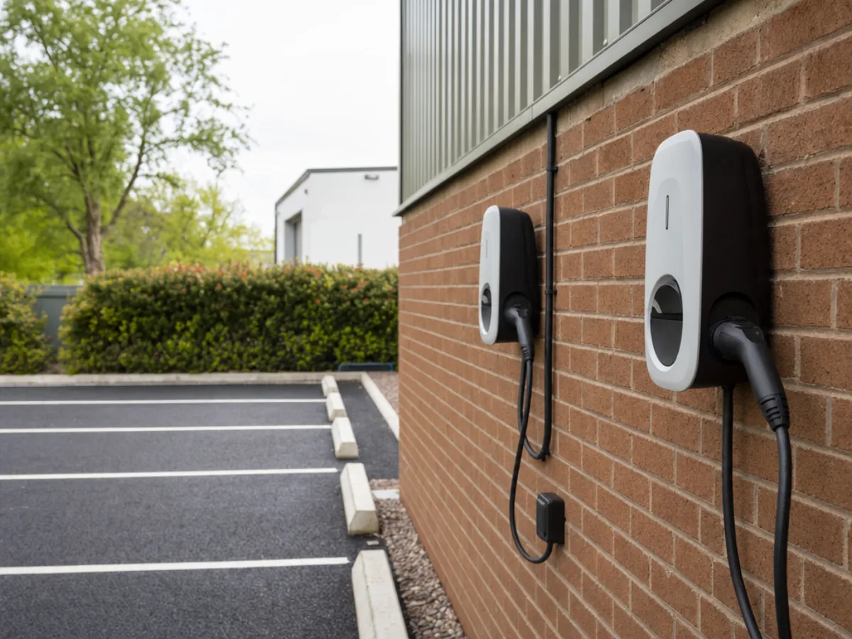 Workplace EV charger installation