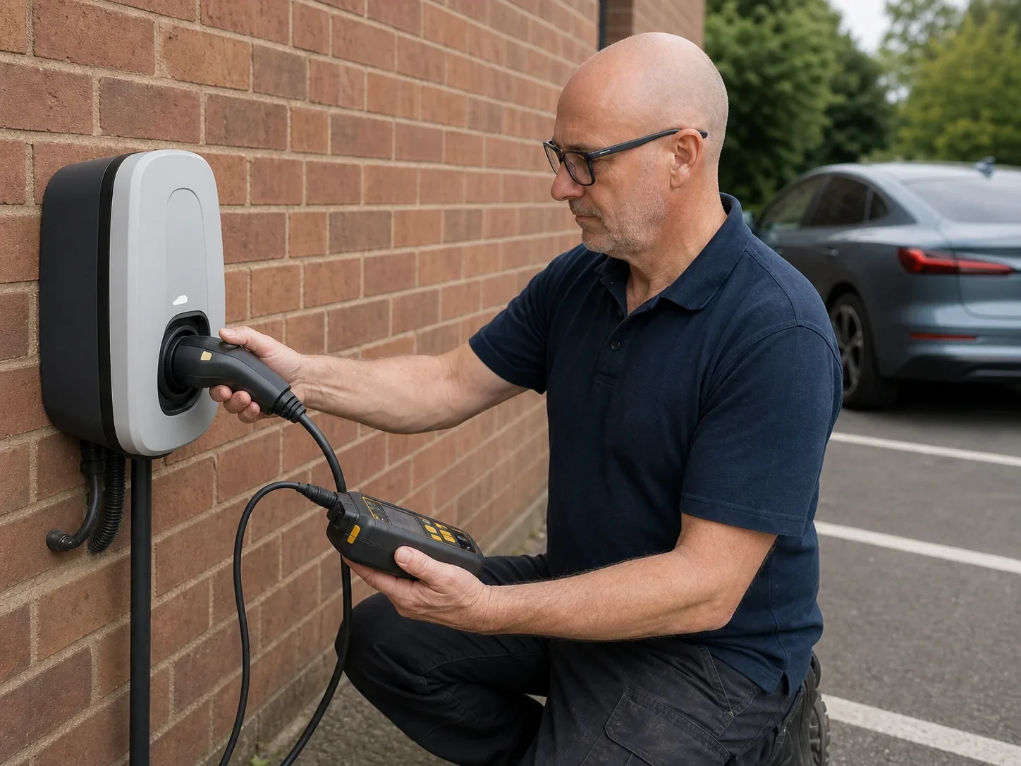 Workplace EV charger installation services from MCI Electrical